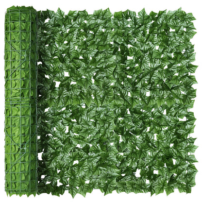 KASZOO Artificial Ivy Privacy Fence Screen - 120x40in Artificial Faux Privacy Fence Panel Artificial Green Wall Balcony Privacy Screen Decoration for Patio, Balcony, Wall, Backyard Indoor Outdoor