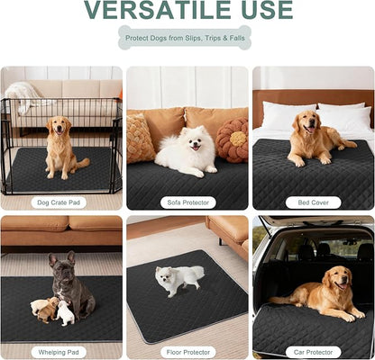Eterish Reusable Washable Pee Pads for Dogs Large/Extra Large 36'' x 41'' 2 Pack, Absorbent Pet Puppy Dog Training Pads Non-Slip, Waterproof Whelping Potty Pads for Dogs Leak-Proof