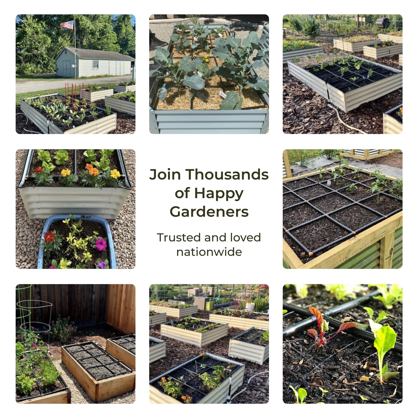 Garden Grid Watering System - 3x6 Cornerless | Raised Garden Bed Drip Irrigation System - But Better | Pre-Assembled, Waters Every Plant Evenly | for Beds w/Corner Posts or Curved Ends | 33.5"x66"