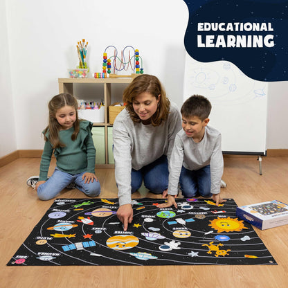 BONNYCO Solar System for Kids Toys with 61 Felt Figures. Space Montessori Toys, Girls Boys Birthday Gifts Planets. Felt Board for Toddlers Story, Educational Kids Gifts 3 4 5 6 7 8 Years, Christmas