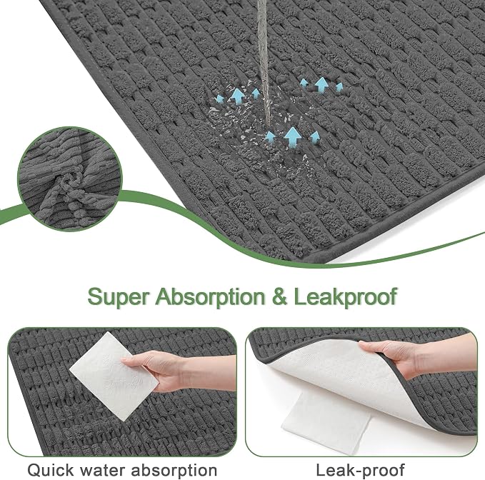 Washable Pee Pads for Dogs, Reusable Puppy Pads Dog Pads, Non-Slip Dog Pee Pads, Leakproof Pet Pee Pads Wee Wee Pads for Dogs. (Dark Grey, 60"x60"(Pack of 1))