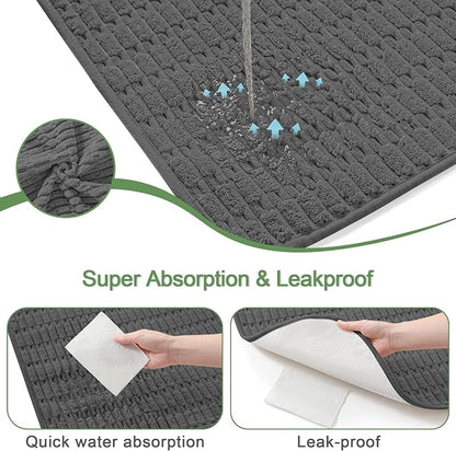 Washable Pee Pads for Dogs, Reusable Puppy Pads Dog Pads, Non-Slip Dog Pee Pads, Leakproof Pet Pee Pads Wee Wee Pads for Dogs. (Dark Grey, 60"x60"(Pack of 1))
