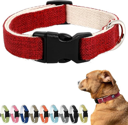 Hypoallergenic Dog Collar - Great for Sensitive Skin, Soft Collar for Dogs, Soft Organic & Earth Friendly (X-Large, Red)
