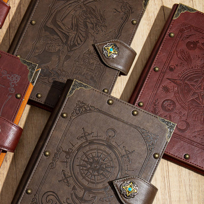 DUROTAN Compass Journal Notebook Gift Set Unique A5 Binder 400 Page