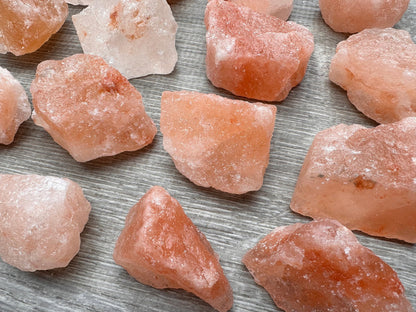 1 Pound Natural Himalayan Salt Chunks, Large Himalayan Salt Rough Crystals, Chunky Crystals, Pink Sea Salt, Crystal Rocks