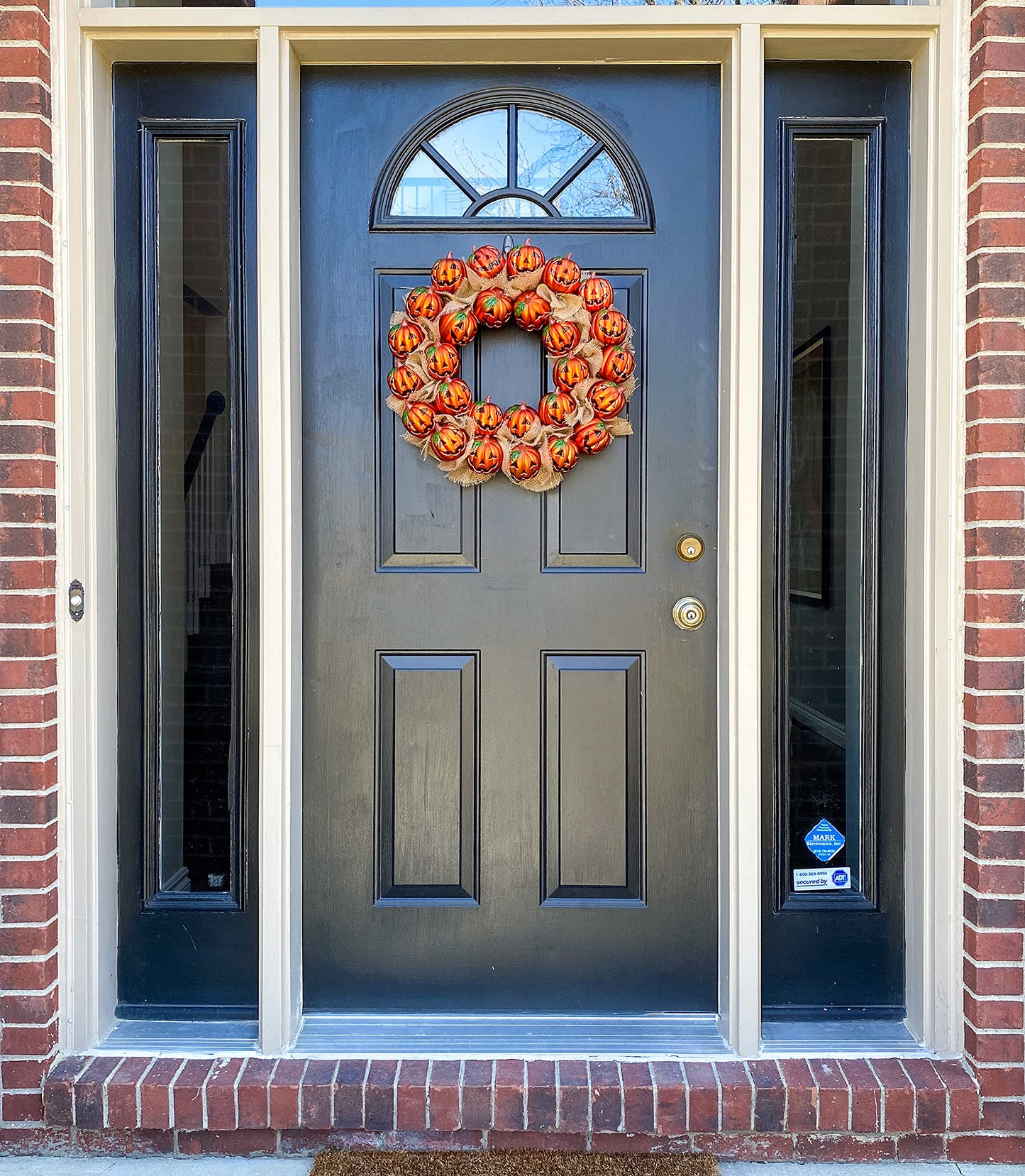 Tree Buddees Jack-O-Lantern Pumpkin Halloween Wreath Decoration