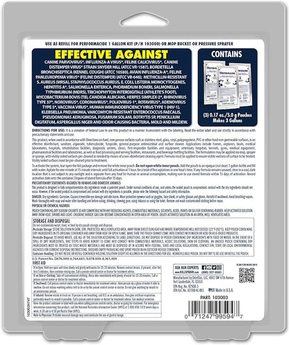 STAR BRITE Performacide 1 Gallon Refill (3 Pack) – Kills Parvo Virus, Ideal for Veterinary Hospitals & Kennels