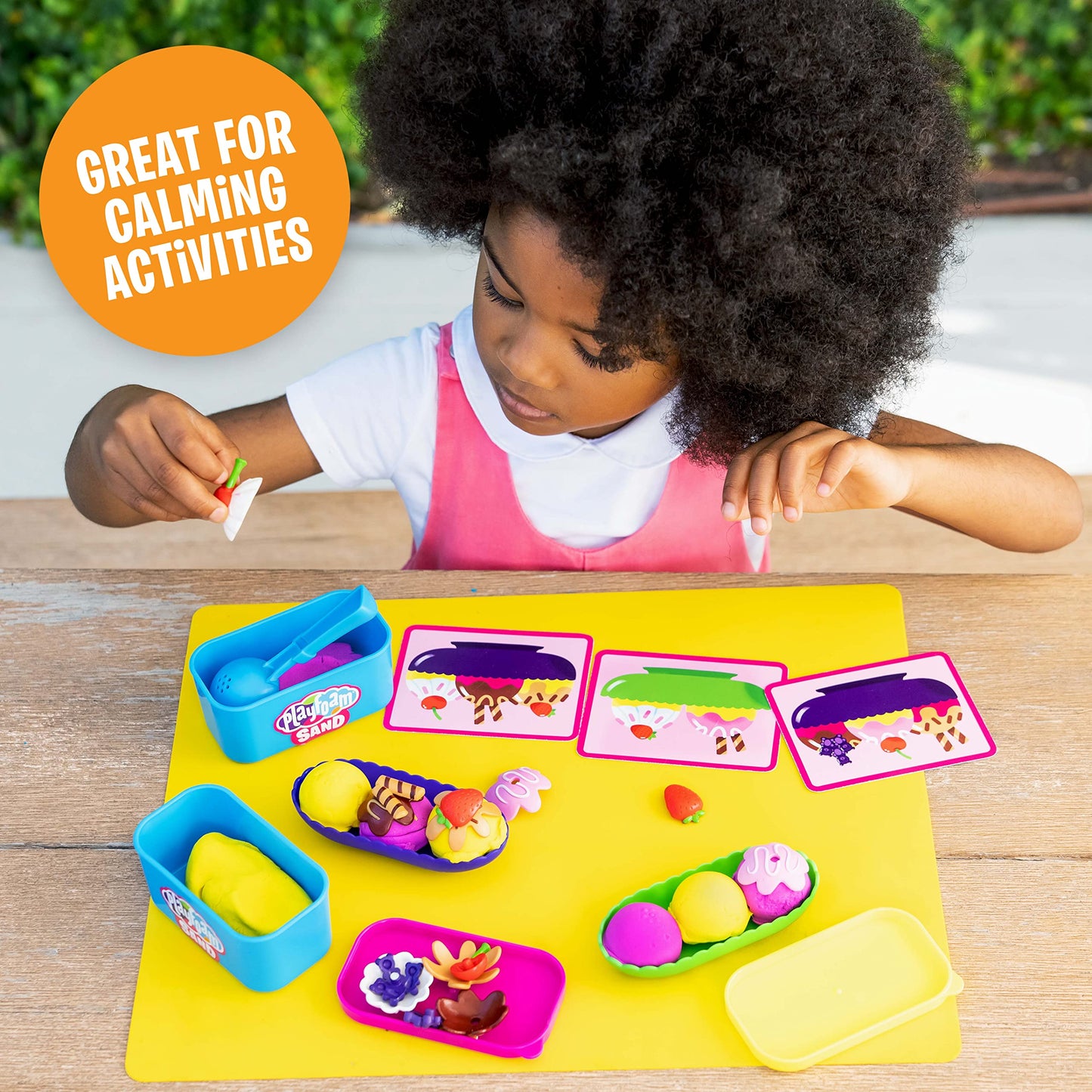 Educational Insights Playfoam Sand Ice Cream Sundae Set - Preschool Sensory Toys for Kids 3-5, Pretend Play Toddler Toys, Non Toxic Play Sand Kit, Sensory Table Activities for Kids