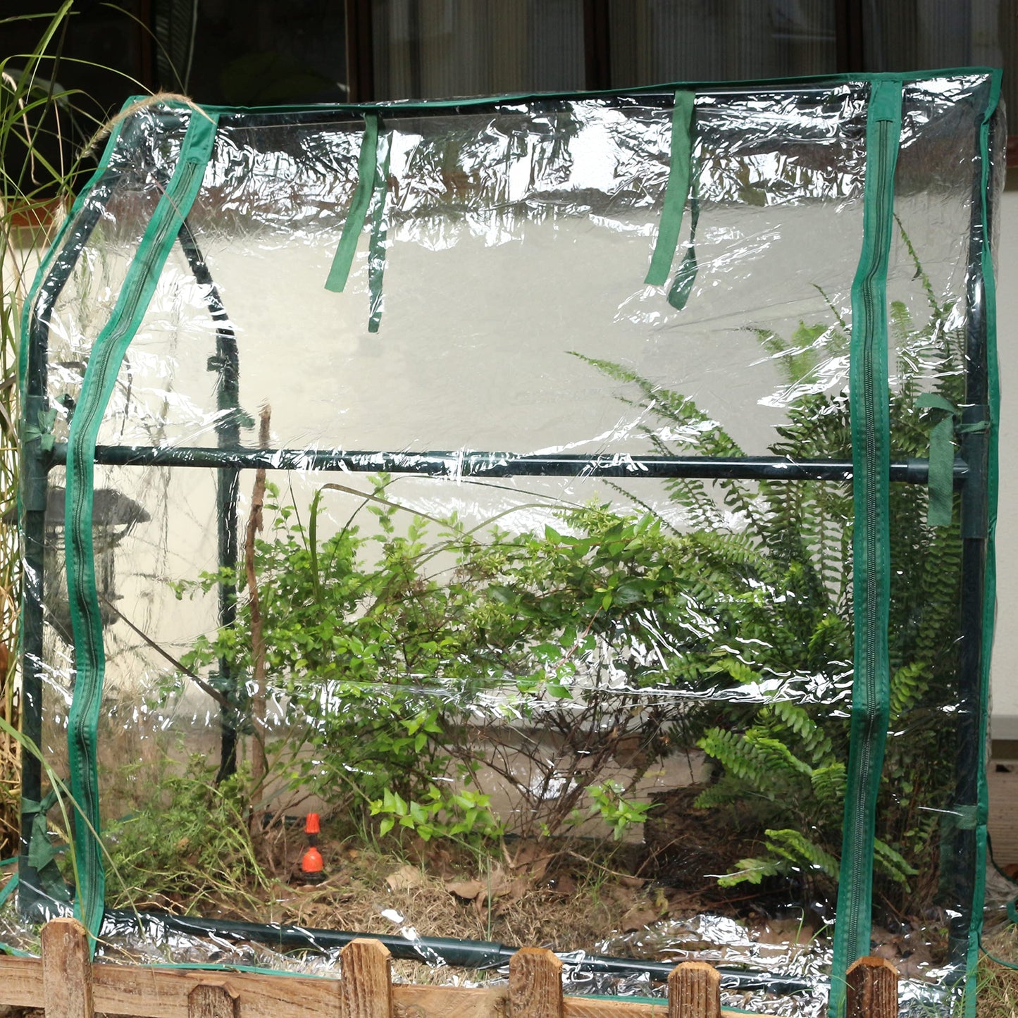 Gardzen Mini Greenhouse Heavy Duty Portable Green House, Zipper Clear Tent Indoor or Outdoor for Plants 36.2”(L) x18.9”(W) x33.3”(H)