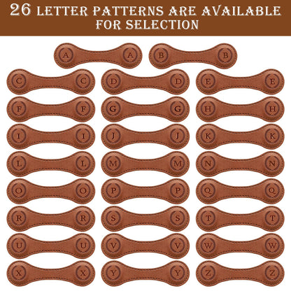 Handmade Personalized Leather Magnetic Bookmark - Custom Initial Letter Design with 26 Alphabet Choices - Durable Bookmark for Readers, Book Lovers, Women & Kids
