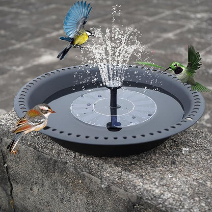 OVZILKI Bird Baths for Outdoors Heavy Duty, 16 inch BirdBath Bowl Only with Rust-Proof Black Chains, Hanging Bird Bath Hanging Bird-Feeder for Garden Backyard Decor (Black 1 Pack)