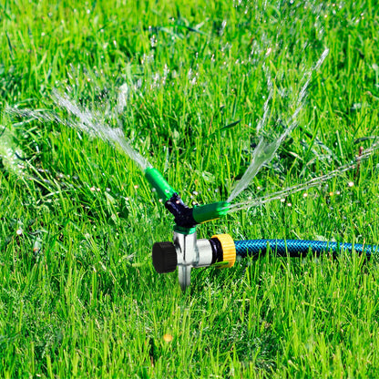 CHENGU 18 Pack 1/2" Lawn Sprinkler Spike Base for Yard, Zinc Heavy Duty Water Flow Thru Sprinkler, Garden, Grass Irrigation, Leakproof Ground Spike, Easy Install