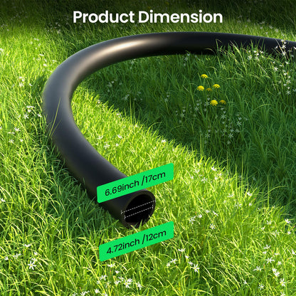 MIXC 25 FT 1/2 Inch Drip Irrigation Tubing Kit:Premium Garden and Landscape Watering System with 2 Quick Connector 4-Way Connector