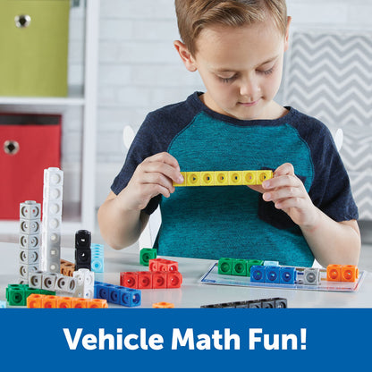Learning Resources MathLink Cubes Kindergarten Math Activity Set: Mathmobiles 115 Pieces, Ages 5 and Up Kindergarten STEM Activities, Math Activity Set and Games for Kids