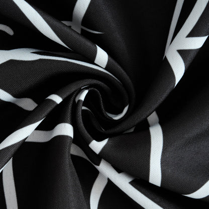 VEDACHIC Halloween 52x70 Tablecloth Rectangular Black Spider Web Table Cloth - Oblong Polyester Cobweb Black Halloween Table Cover Washable Waterproof for Party Picnic Kitchen Indoor Outdoor Décor