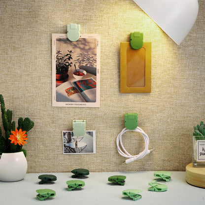 Feifeiya 25 Pcs Cubicle Clips Fabric Panel Cubicle Accessories Fabric Partition Panel Wall Clip Office Photos Wall for Notes Memos Standard Size, 40-Sheet Capacity (Sage Green)