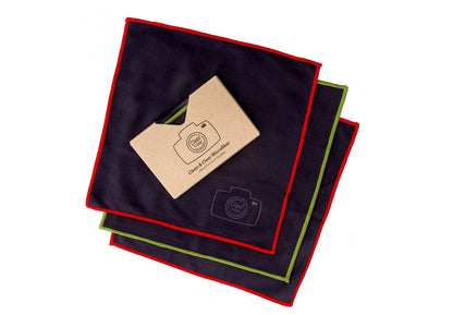 Clean & Clear Microfiber Cleaning Cloth, EXTRA LARGE [8 Pack] ULTRA PREMIUM Microfiber Cleaning Cloth - Microfiber Cloth for Camera Lens, Glasses, Screens, and all Lens.