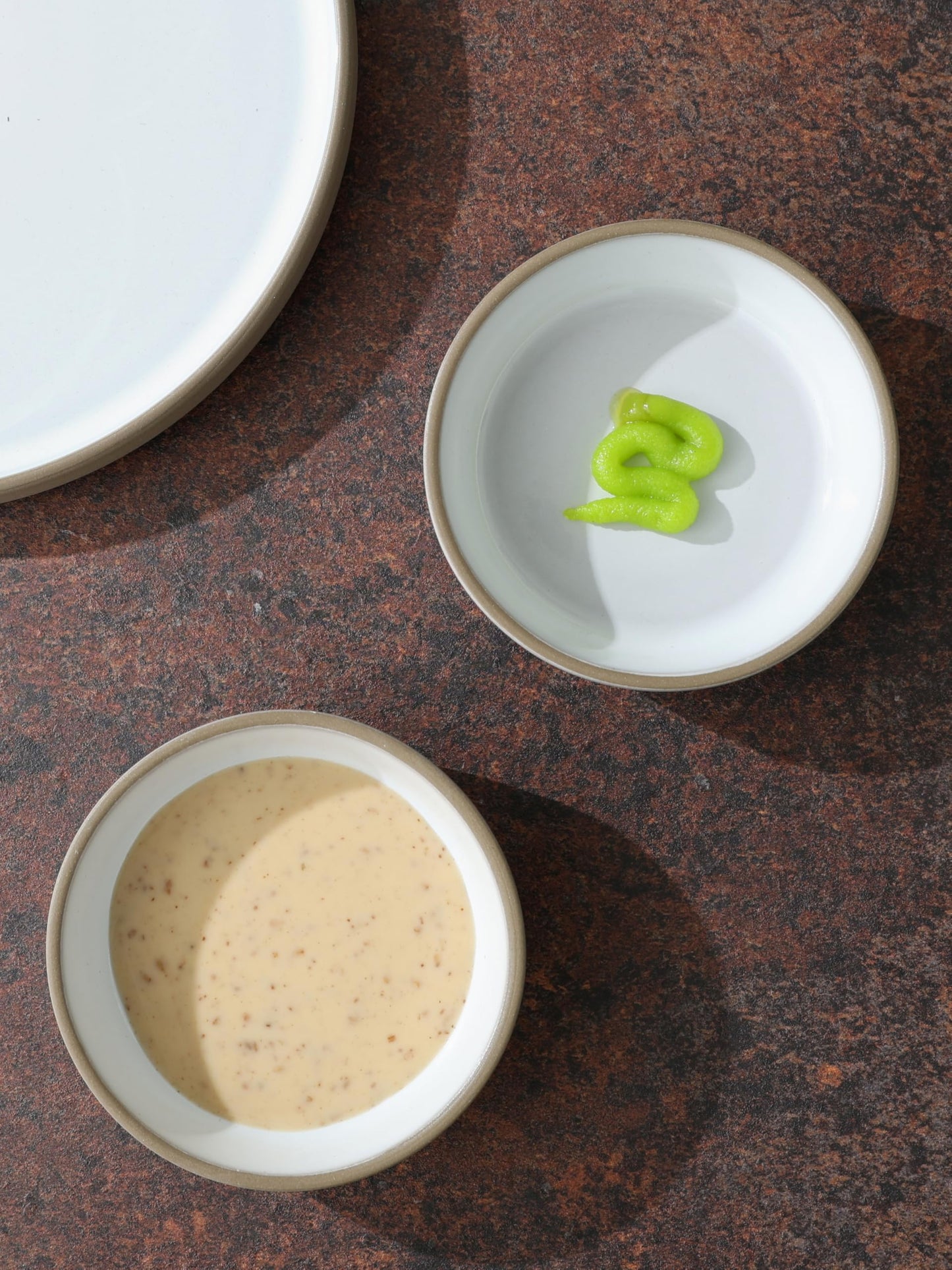 famiware Nature Ceramic Soy Sauce Dish, Dipping Bowls Set of 6, 3 oz Dipping Sauce Bowls/Dishes/Cups/Plates, Small Serving Bowls for Side Dishes, Condiments, Sushi, Appetizer, Dessert, Snowy White