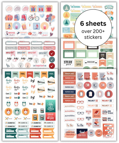 Lamare Planner Stickers for Students and College Stickers for Journaling