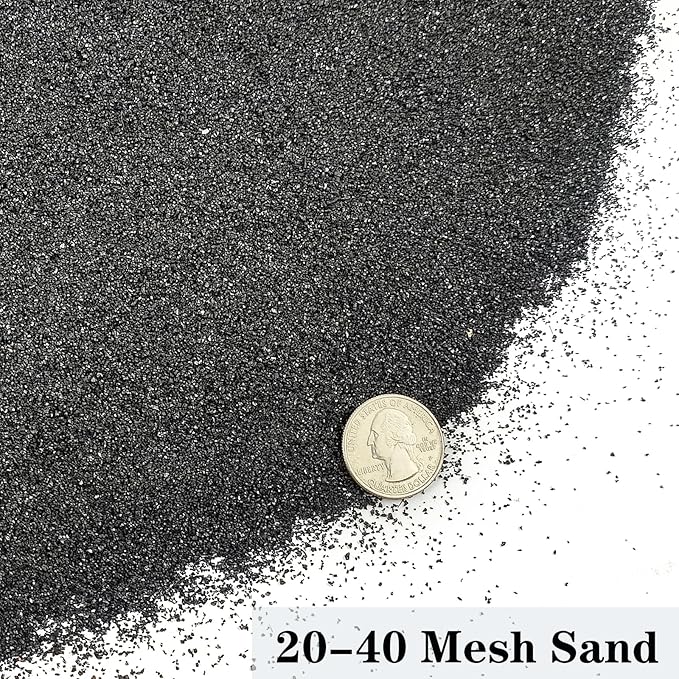 YISZM Aquarium Sand, 10lbs Black Fish Tank Sand, Aquarium Gravel Substrate for Aquascaping, Vivariums, Terrariums, Plants and Crafts