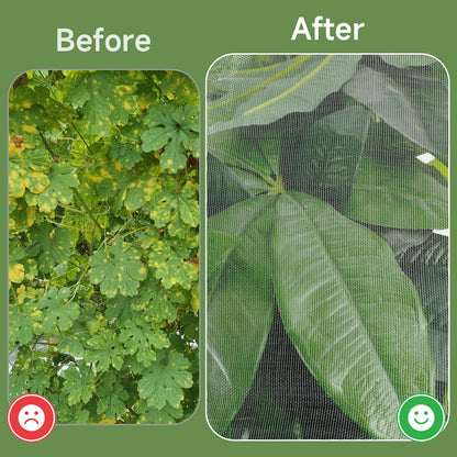 TMFsode 2Pcs Fruit Tree Netting with Zipper and Drawstring, 10Ft x 10Ft Blueberry Bush Netting, Protective Garden Mesh Covers for Tomatoes, Fruit Tree, Flowers, Vegetables