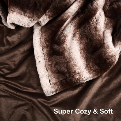 Electric Heated Blanket Full Size 72"x84", Cozy Large Oversized, 5 Heating Levels & 10 Hours Auto Off, Cozy for Bed, Sofa, & Office, Machine Washable, Purple