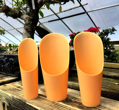 Plastic Soil Scoopers by Tinyroots - Set of 3 Soil Scoop Set, Used by Kaikou School of Bonsai Since 1987