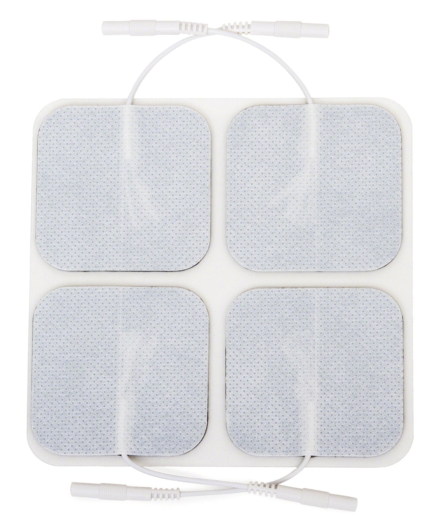 reserv 2" x 2" Premium Re-Usable Self Adhesive Electrode Pads for TENS/EMS Unit, Fabric Backed Pads with Premium Gel (Latex Free) (4 Pack (160 electrodes)
