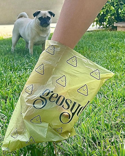 Eco-Friendly Dog Poop Bags, Cat Litter Bags, (150 Bags), Dog Poop Bags Rolls, Poop Bag Refill, Dog Waste Bags, 10 Rolls (Unscented)