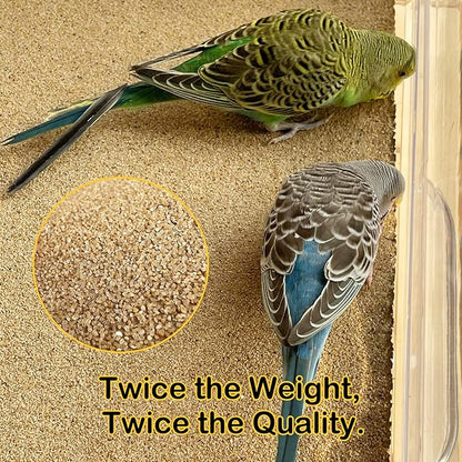 S&X Bird Cage Liner 30-Pack 15” x 11” Gravel Paper for Bird Cage | Sand Sheets for Easier Cleaning and Bird Health