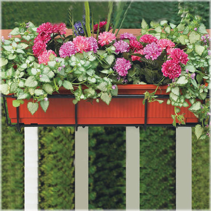 CobraCo 24-Inch to 36-Inch Black Adjustable and Expandable Flower Box Holder F2436-B