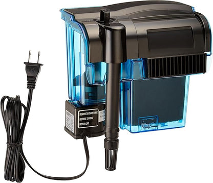 Penn-Plax Cascade 150 Power Filter – Hang-On Filter with Quad Filtration – Great for Freshwater and Saltwater Setups