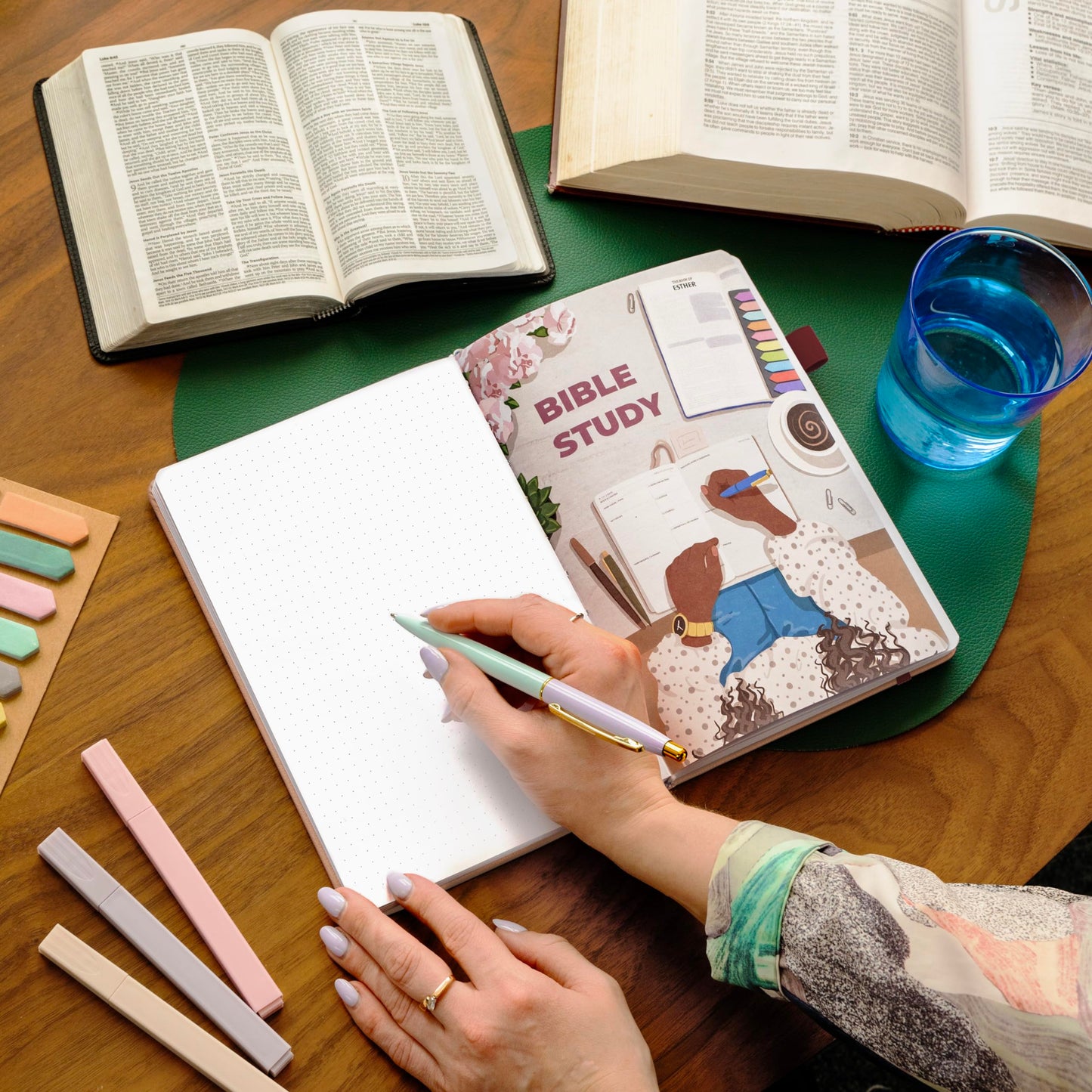 Clever Fox Bible Study Journal – Church Notes Notebook – Note Taking & Journaling Kit – Faith Based Religious Gifts & Accessories (Rose Gold)