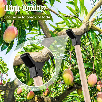 Yungyan 16 Pcs Tree Support, Plastic Fruit Branch Support Device Tree Brace Prevent Them from Breaking for Vineyards Ornamental Gardens Orchards Fits on Standard 1.57 x 1.57 Inch Lumber (Black)