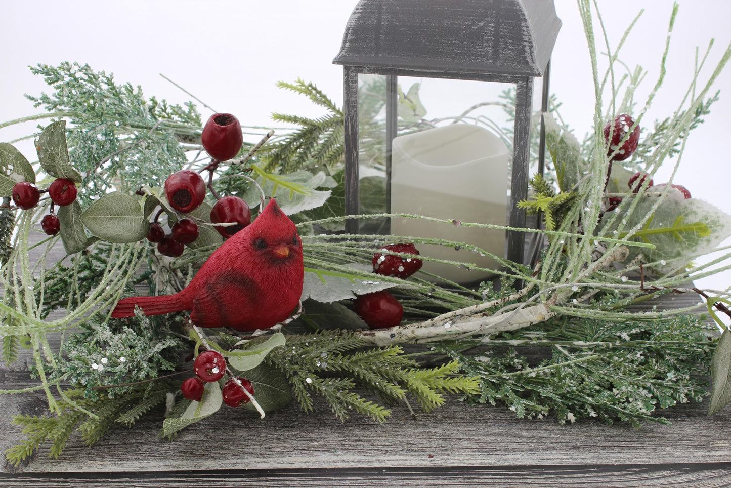 The Bridge Collection Small Realistic Cardinal Resin Bird Figurine Unique Animal Statue Seasonal Home Decor Accent