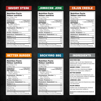 Spice Rack Co. BBQ Seasonings And Rubs - Smoking & Grilling Spices and Seasonings Sets, Grilling Accessories & Smoker Accessories, Unique Fathers Day Gift For Dad, Gifts For Father's Day (5 Pack)