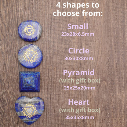 NatureWonders All Natural 7 Chakra Stone Set (Pyramid) with Engraved Symbols (Gift Box, Information Brochure & Pouch) - Healing Crystals, Balancing, Tumbled Palm Stone, Touchstone, Meditation