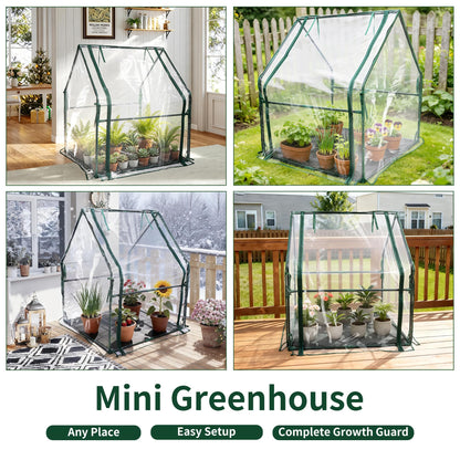 PROWORX Mini Greenhouse 36"x36"x42" Plant Cover Tent Seed Starting Waterproof Floor Mat Small Plant Tent for Use on Patio Balcony Porch & Indoors/Outdoors