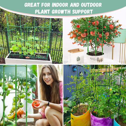 Legigo 2-Pack Tomato Cage for Garden Plant Support - Up to 48in Garden Stakes, Tomato Trellis for Potted Plants, Tomato Cages Plant Stakes for Climbing Vegetables & Flowers