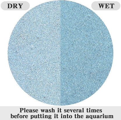 FANTIAN 10 lbs Blue Sand Aquarium Substrate, 0.4-0.8 mm Decorative Sand for Aquarium, Fish Tank, Paintings, Candle, Vase, Wedding Ceremony, Arts Crafts and Bowl Fillers