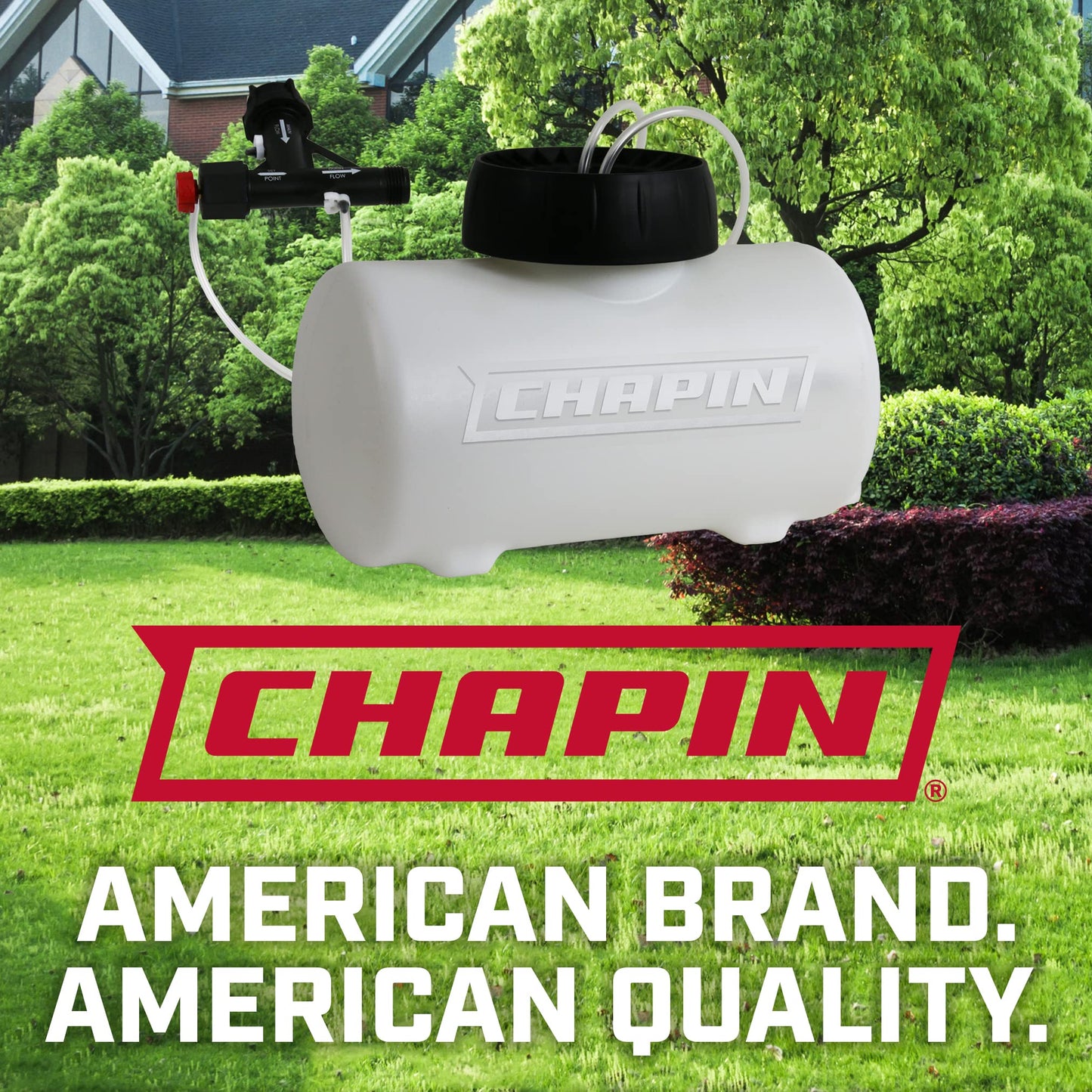 Chapin 4720 2-Gallon HydroFeed in-Line Fertilizing Injection System for Sprinklers and Direct Hose Use, 1-Pack, Translucent White