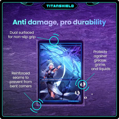 TitanShield Premium Card Sleeves | Compatible with Pokemon, One Piece, Lorcana, Flesh & Blood, & Magic The Gathering MTG | (150 Sleeves - Standard) (1, Clear, Standard | 66x91mm)