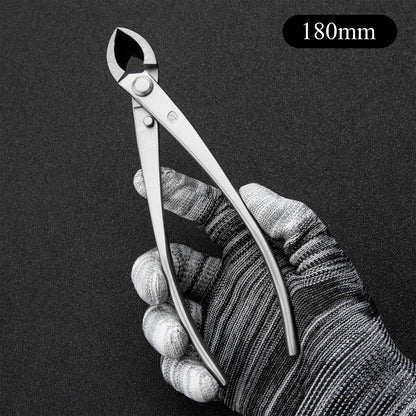 Small Size TianBonsai Bonsai Tools 5-Piece Alloy Steel Bonsai tool Kit In Cluding 180mm Long Handle Scissors / 180mm Branch Cutter / 180mm Knob Cutter / 200mm Straight Root Hook / Tweezers (NBKS5-01)
