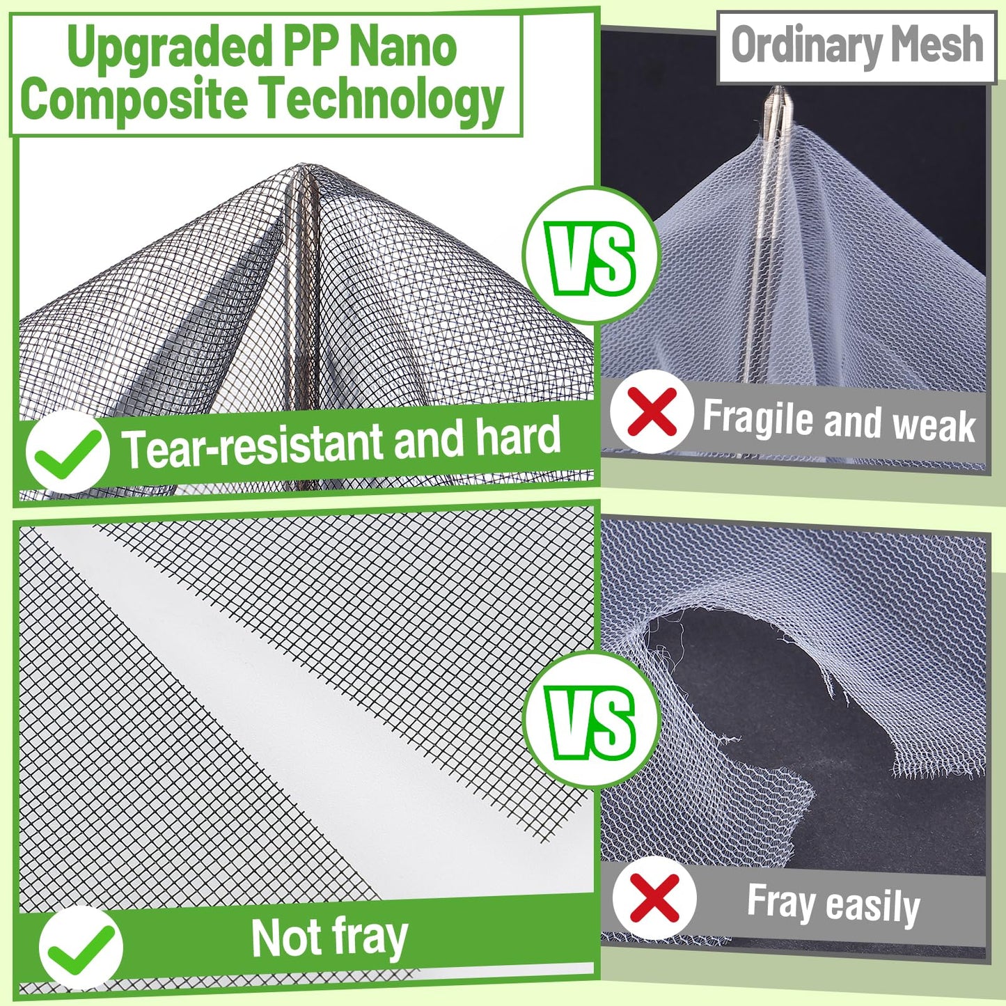 ANPHSIN Stronger Garden Mesh Netting - 10 x 33 ft PP Nanocomposite Bird Net Barrier, Mosquito Netting Screen for Outdoor Plants Vegetables Patios Balconies Terraces, Shading Rate 33% (Black)