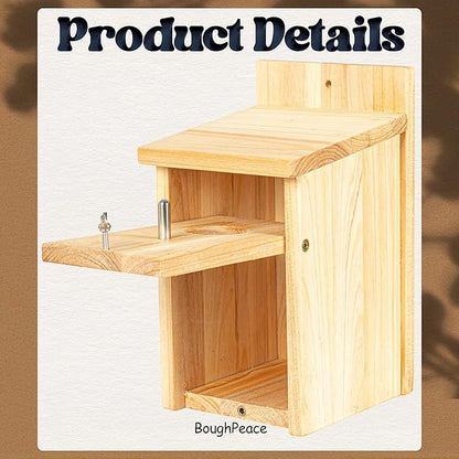 Wooden Bird Houses for Outside Birdhouses Nest Bluebird House for Cardinals Finch Wren Swallow for Garden Viewing 1A#
