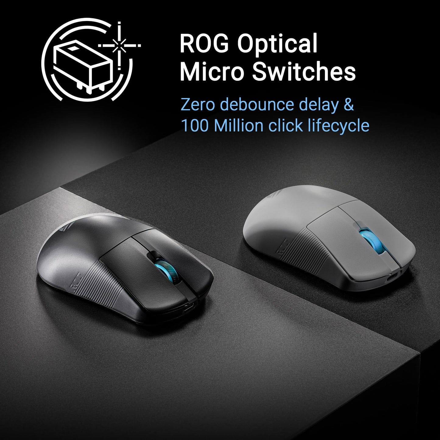 ASUS ROG Harpe Ace Extreme Wireless Esports Gaming Mouse – Carbon Fiber Build, 47g Lightweight, Tri-Mode Connectivity, 42K DPI, up to 70Hr Battery, Glass Skates, Pro-Approved, PC/Mac Support - Black