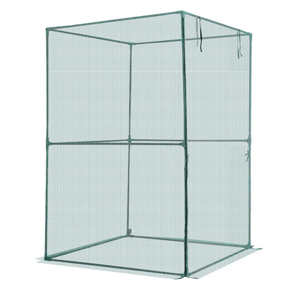 VEVOR Crop Cage, 3.9 x 3.9 x 5.9 ft Plant Protection Tent with Zippered Door, Wind-Resistant Tall Crop Cage, Easy to Install, Outdoor Raised Bed Cover, Tomato Plant Netting for Garden Patio Lawn