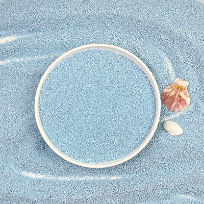 FANTIAN 10 lbs Blue Sand Aquarium Substrate, 0.4-0.8 mm Decorative Sand for Aquarium, Fish Tank, Paintings, Candle, Vase, Wedding Ceremony, Arts Crafts and Bowl Fillers