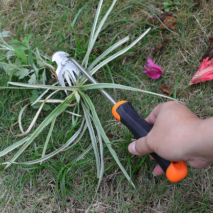 Carrie Rowe Weed Remover Tool,Garden Weed Tool, Portable Garden Weeding Tool for Vegetable Gardening Backyard Farm Planting & Weeding (Rubber Handle)
