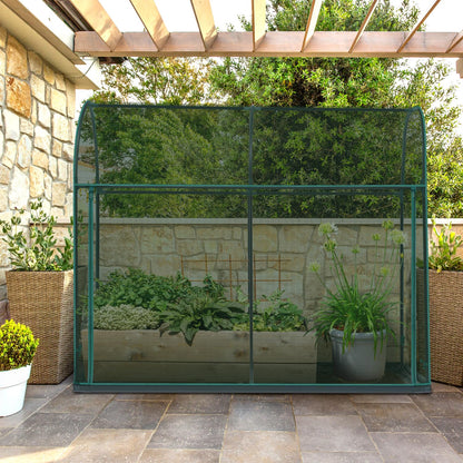 Ohuhu Crop Cages for Garden Plant: 6x3x5 Ft Tent Cage, Plant Netting Cover with Zipper, Garden Bed Cover, Plant Cover from Animal Wind-Resistant Garden Cage for Fruit Vegetable Flower